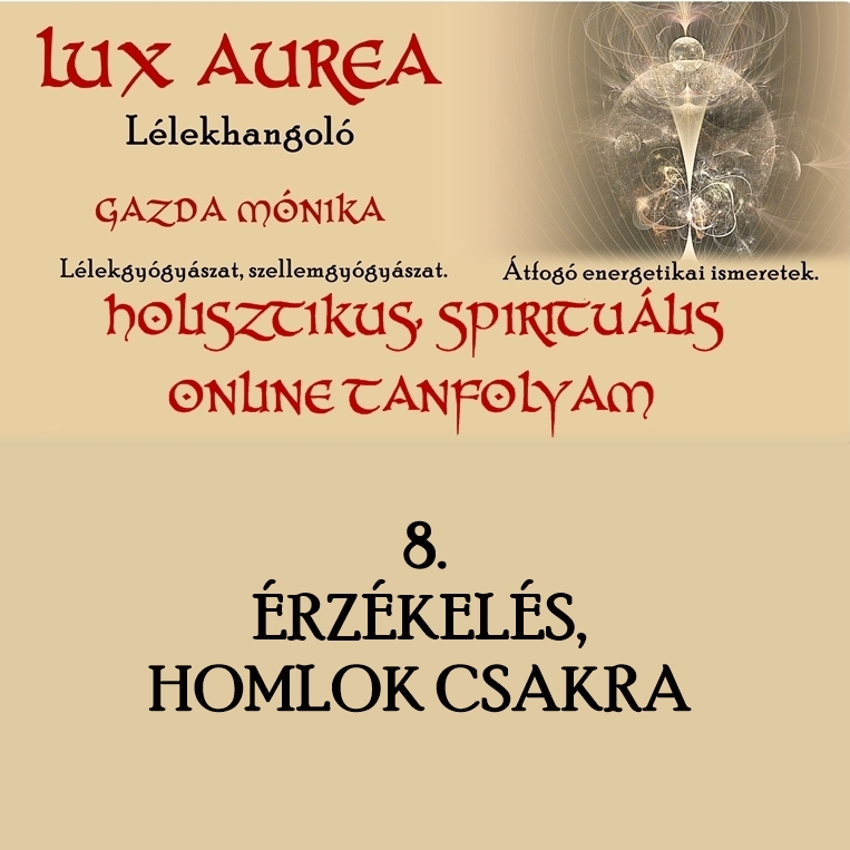 HOLISZTIKUS, SPIRITUÁLIS ONLINE TANFOLYAM 8. rész ÉRZÉKELÉS, HOMLOK CSAKRA