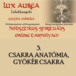 HOLISZTIKUS, SPIRITUÁLIS ONLINE TANFOLYAM 3. rész CSAKRA ANATÓMIA, GYÖKÉR CSAKRA